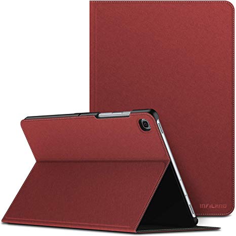INFILAND Case for Samsung Galaxy Tab S5e, Multi Angles Viewing Front Support Case compatible with Samsung Galaxy Tab S5e 10.5 inch (T720/T725/T727) 2019 Tablet,Auto Sleep/Wake,Red Wine