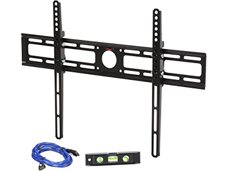 Rosewill 32" - 70" LCD LED TV Tilt Low Profile Wall Mount Bracket, up to 99 lbs VESA up to 600x400mm, Includes 6' HDMI Cable & Bubble Level RHTB-14003