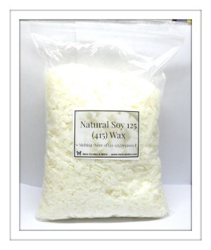 Three Pound Bag of All Natural 415 Soy Wax ( No Additives) Great for Candle Making