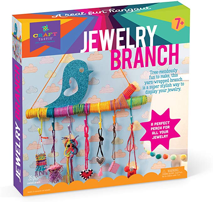 Craft-tastic – Jewelry Branch Kit – Craft Kit Makes One 16” Jewelry Holder