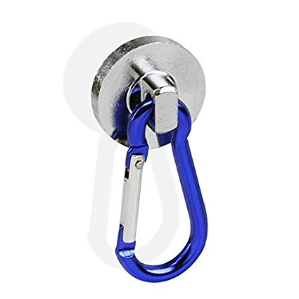 Atomic Super-Strong Neodymium Magnet Holds 35 Lbs! Carabiner Snap Hook