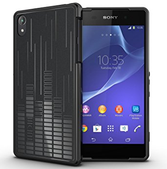 TUDIA Ultra Slim Melody TPU Bumper Protective Case for Sony Xperia Z2 (Black)