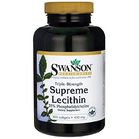 Swanson Triple Strength Supreme Lecithin 400 mg 300 Sgels