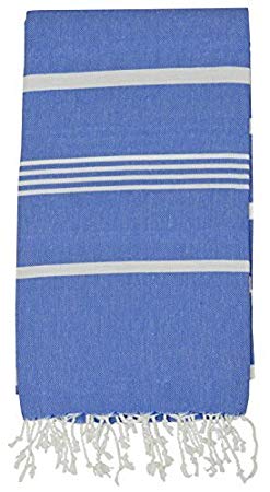 Nature Is Gift Turkish Peshtemal Pestemal Towel Thin Camping Bath Sauna Beach Gym Pool Fouta Towels 100% Cotton 70x40 inches Royal Blue