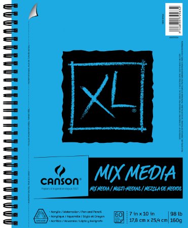 XL Mix Media Pad, 7"X10" Side Wire