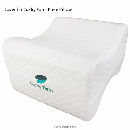 Pillow Cover Case for Sciatic Nerve Pain Relief Knee Pillow - Best for Pregnancy, Leg, Knee, Back & Spine Alignment - Memory Foam Wedge Leg Pillow - Hypoallergenic, Machine Washable Case (1 Cover)