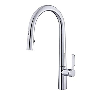 Danze D423507 Did-U-Wave Single Handle Electronic Pull-Down Kitchen Faucet with SnapBack Retraction and LED Task Lighting, Chrome