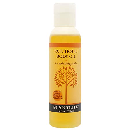 Patchouli Body & Bath Oil with Vitamin E, Apricot & Jojoba- 4 oz.