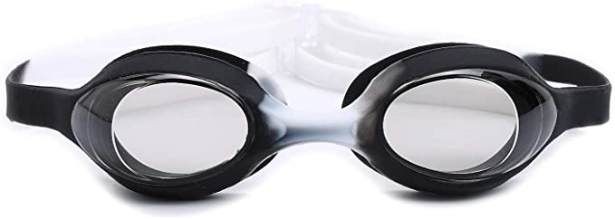 HETH Swim Goggles, No Leaking Anti Fog Dive Mask with UV Protection Mirrored Clear Lenses for Kids Men Women