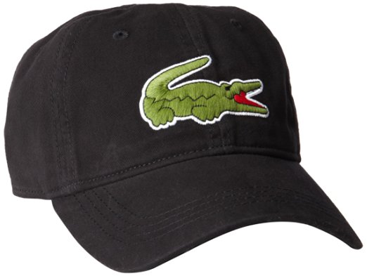 Lacoste Men's Gabardine Cap with Large Crocodile