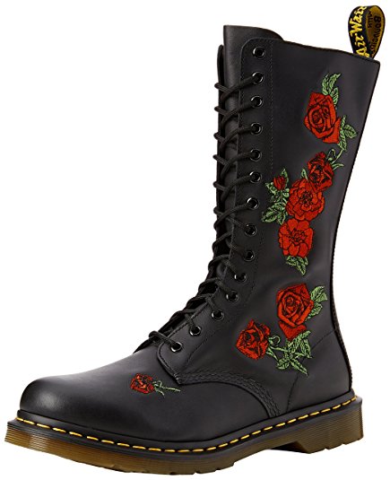 Dr. Martens Women's 14-Eye Vonda Casual Boot, Black