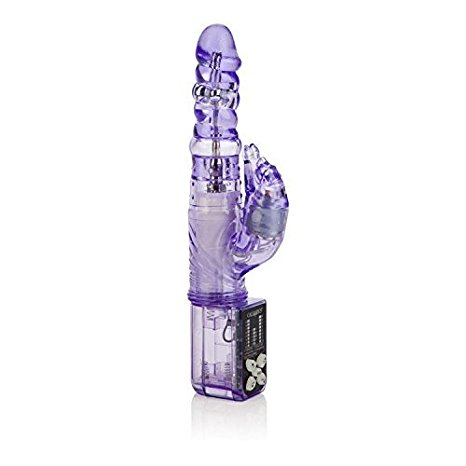 Purring Thrusting Panther 9 Speed Personal Vibrator, 10.5 Inch, Purple