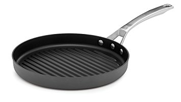 Calphalon 1948254 Signature Hard Anodized Nonstick Grill Pan, 12", Black