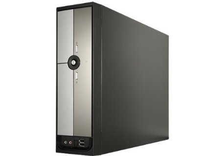 Rosewill Slim MicroATX Computer Case with ATX12V Flex 300W Power Supply, Black/Silver R379-M