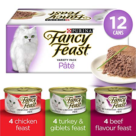 Purina Fancy Feast Pâté Deli Supper Wet Cat Food Variety Pack - 85 g (12 Pack)