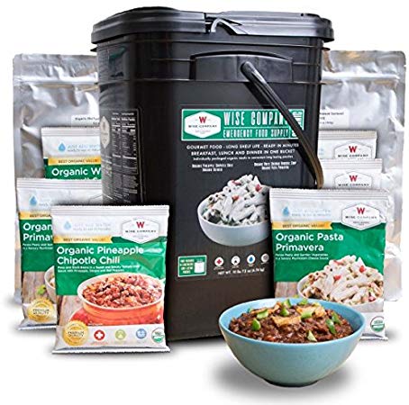 Wise Company, Emergency Food Supply, Organic Breakfast and Entree Variety, 90 Servings