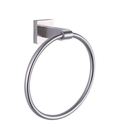 KES A2280-2 Bathroom Lavatory Towel Ring Wall Mount, Brushed Stainless Steel