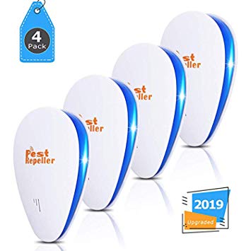 Bocianelli Ultrasonic Pest Repeller(4 Packs),Electronic Indoor Plug in for Insects Mice Ant Mosquito Spider Rodent Roach, Good Repellent for Children and Pets' Safe