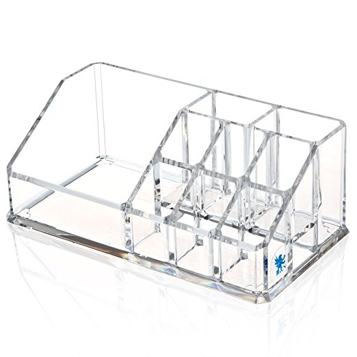 H&S® Acrylic Clear Make up Makeup Organiser Cosmetic Box Case Display Stand Lipstick Brush Holder - Top Part - Small
