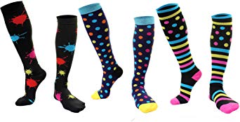 (3 Pairs) Longwu Compression Socks Men & Women (20-30 mmHg)