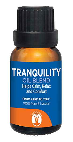 TRANQUILITY Essential Oil Blend - Essential Oils For Peace -  Save With GuruNanda Essential Oil Synergy Blend - 100% Pure Therapeutic Grade - Undiluted - 15 ml
