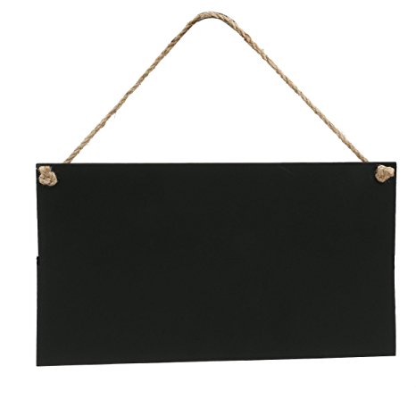 FENICAL 26 x 14cm Erasable Hanging Chalkboards Rectangle Blackboards display for Message Sign