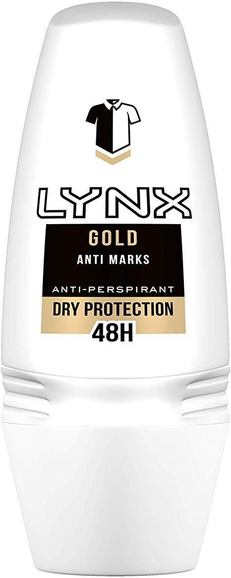 Lynx Gold Anti-perspirant Deodorant Roll-On, 50 ml, Pack of 6