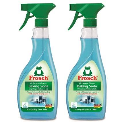 Frosch Natural Baking Soda Multi-Surface All Purpose Cleaner Spray, 500ml (Pack of 2)