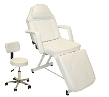 LCL Beauty White Fully Adjustable Facial Bed / Massage Table
