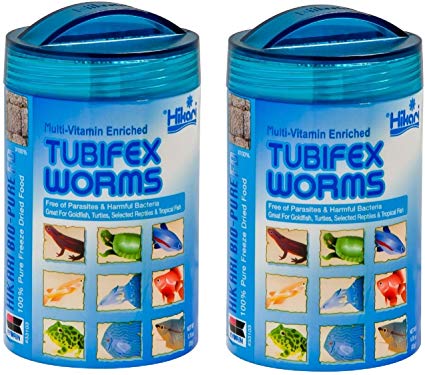 Hikari Tubifex Worms Fish Food (0.7 oz.) [Set of 2]
