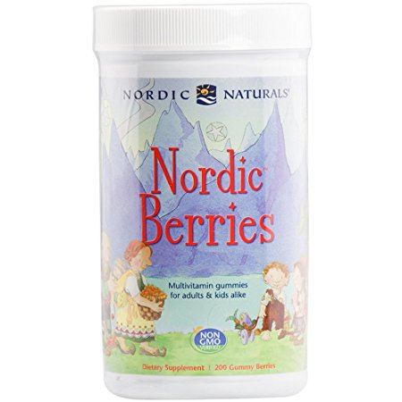 Nordic Naturals - Nordic Berries, Multivitamin Treats for Adults and Kids, 200 Count (FFP)