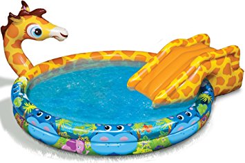 Banzai Spray 'N Splash Giraffe Inflatable Swimming Pool