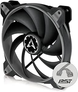 ARCTIC BioniX F140 - PC Lüfter, 140 mm Gaming Gehäuselüfter mit PWM PST, Case Fan, Reguliert RPM synchron, 200-1800 RPM - Grau