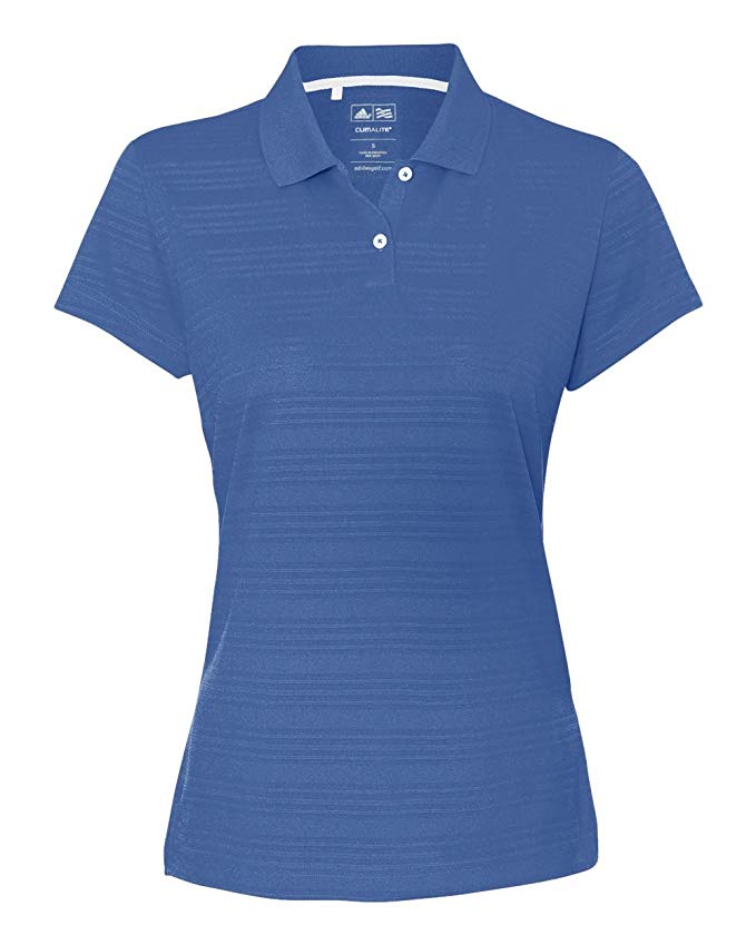 adidas Women's Climalite Textured Short Sleeve Polo