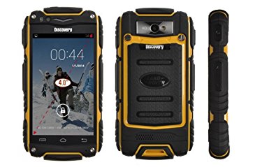Futuretech® Discovery V8 Dustproof Shakeproof Smartphone Rugged Android 4.2.2 Phone Mtk6572w, Cortex A7 Dual Core, 1.3ghz; 2g: GSM 850/900/1800/1900mhz; 3g: Wcdma2100mhz Phone(yellow)
