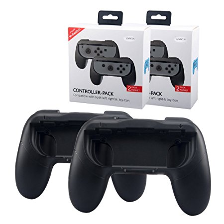 Games Controller Joy-con Grip Kits for Nintendo Switch, Lammcou Ergonomic Nintendo Switch Grip Handle Handheld Protective Case for All Nintendo Switchs (2-pack,Black)