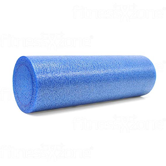 fitnessXzone® Foam Roller Yoga Pilates For Massage Workout Exercise Rehab Crossfit Physio Gym Therapy in 90cm or 45cm Purple/Blue / Pink/White