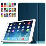 iPad Air 2 Case - Fintie SmartShell Case for Apple iPad Air 2 iPad 6 2014 Model Ultra Slim Lightweight Stand with Smart Cover Auto Wake  Sleep Feature Navy