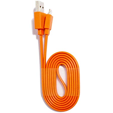 Micro USB Fast Power Charging Charger Cable Cord for JBL Wireless Speaker Logitech UE Boom Android Phones 3.3ft (Orange)