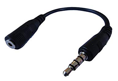 2.5mm Female To 3.5mm Male 4 Poles Jack Stereo Headset Adapter (Supports Both Microphone / Mic and Headphone Functions)