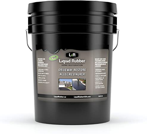Liquid Rubber Driveway Restore Sealant - Easy to Use and Apply, 5 Gallon