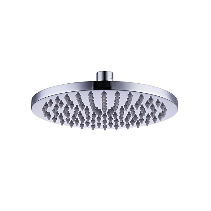 KES Chrome Large Rainfall Shower Head 8-Inch All Stainless Steel Overhead Showerhead, J203S8