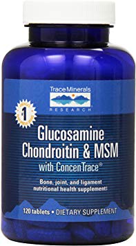 Trace Minerals Glucosamine/Chondroitin/MSM Tablets, 120-Count