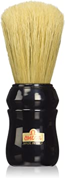 Omega Pure Bristle 10049 Shaving Brush, Black