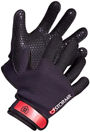 Stormr Strykr 2mm Neoprene Mens and Womens Glove - Fully Lined Micro-Fleece Gloves with Adjustable Wrist Closures - Ideal for Ice Fishing, Winter Conditions, and Foul Weather, XXL