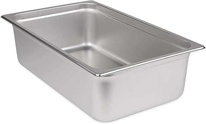 Update International SPH-1006 6-Inch Full-Size Anti-Jam Steam Table Pan, Silver