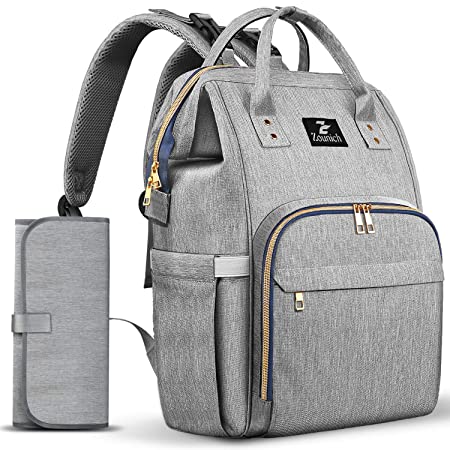 Diaper Bag Backpack,Waterproof Maternity Baby Nappy Changing Bags Back Pack Gray
