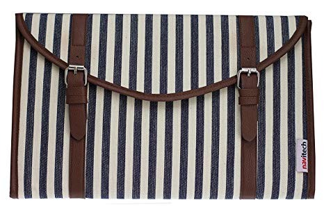 Navitech Canvas Fabric Style Laptop Sleeve Bag Case Cover For The ASUS C302CA-DHM4 Chromebook Flip 12.5-inch