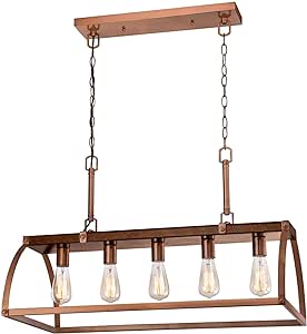 Westinghouse Lighting 6351600 Chandelier, Barnwood & Copper