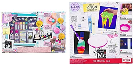 Project Mc2 Ultimate Spa Studio Stem Science Cosmetic Kit by Horizon Group USA & Chemistry Lab Stem Science Kit by Horizon Group USA, DIY 10 Great Science Fair Experiments